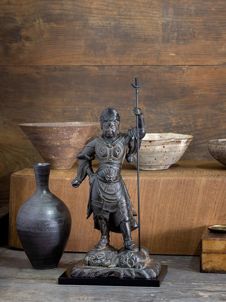 毘沙門ブロンズ像 Amazon.co.jp: 武将が愛した仏像 泥足毘沙門天 （銅製：ブロンズ